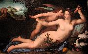 Alessandro Allori Venus disarming Cupid. Sweden oil painting artist
